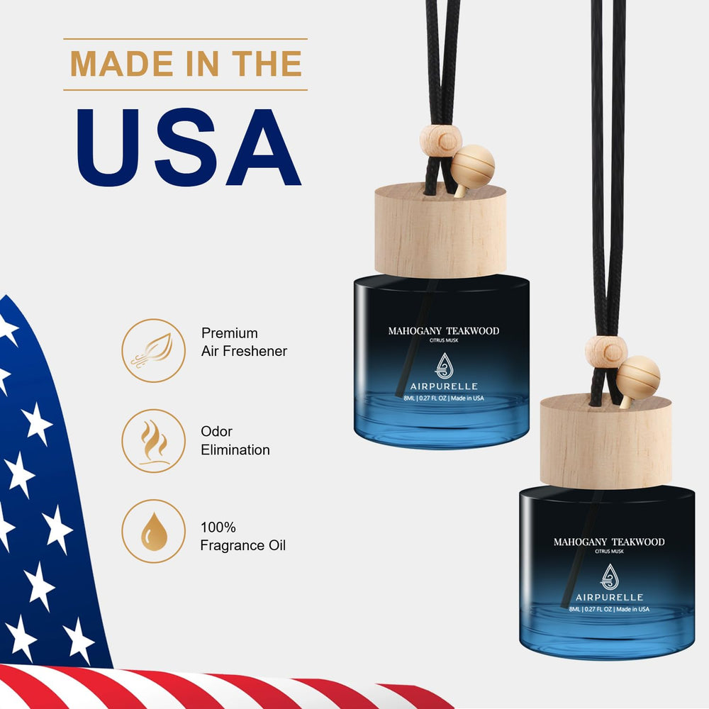 AirPurelle 8ml fragrance per bottle offers compact, lasting aroma for vehicles