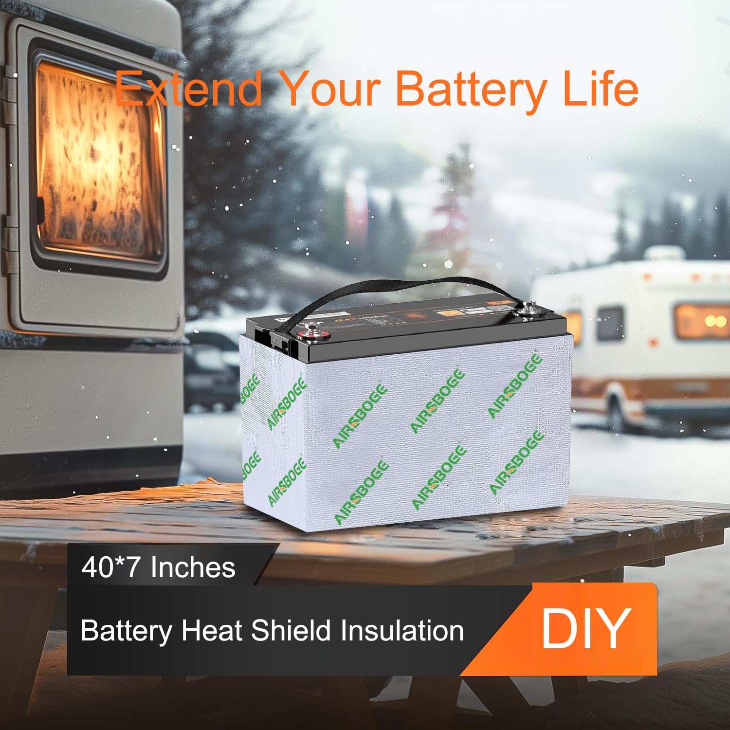 AIRSBOGE all-in-one insulation kit makes battery protection easy.