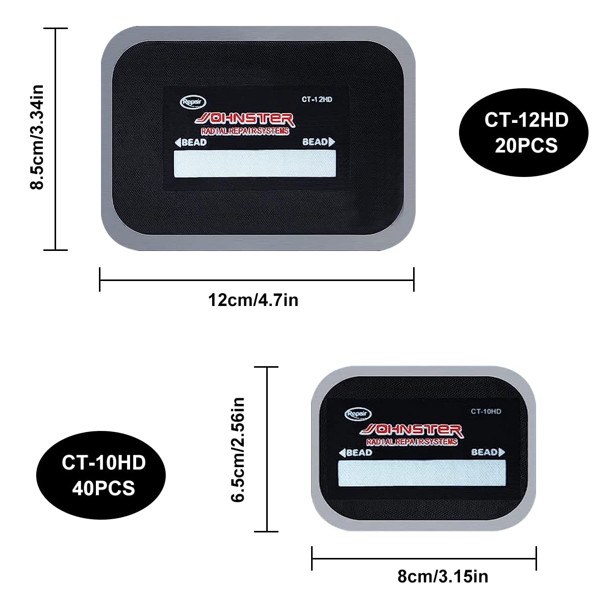 Airsnigi 60 patches bulk pack for multiple repairs