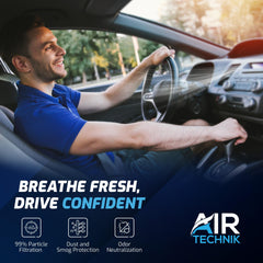 AirTechnik CF10828 activated carbon layer enhances odor and pollutant absorption.