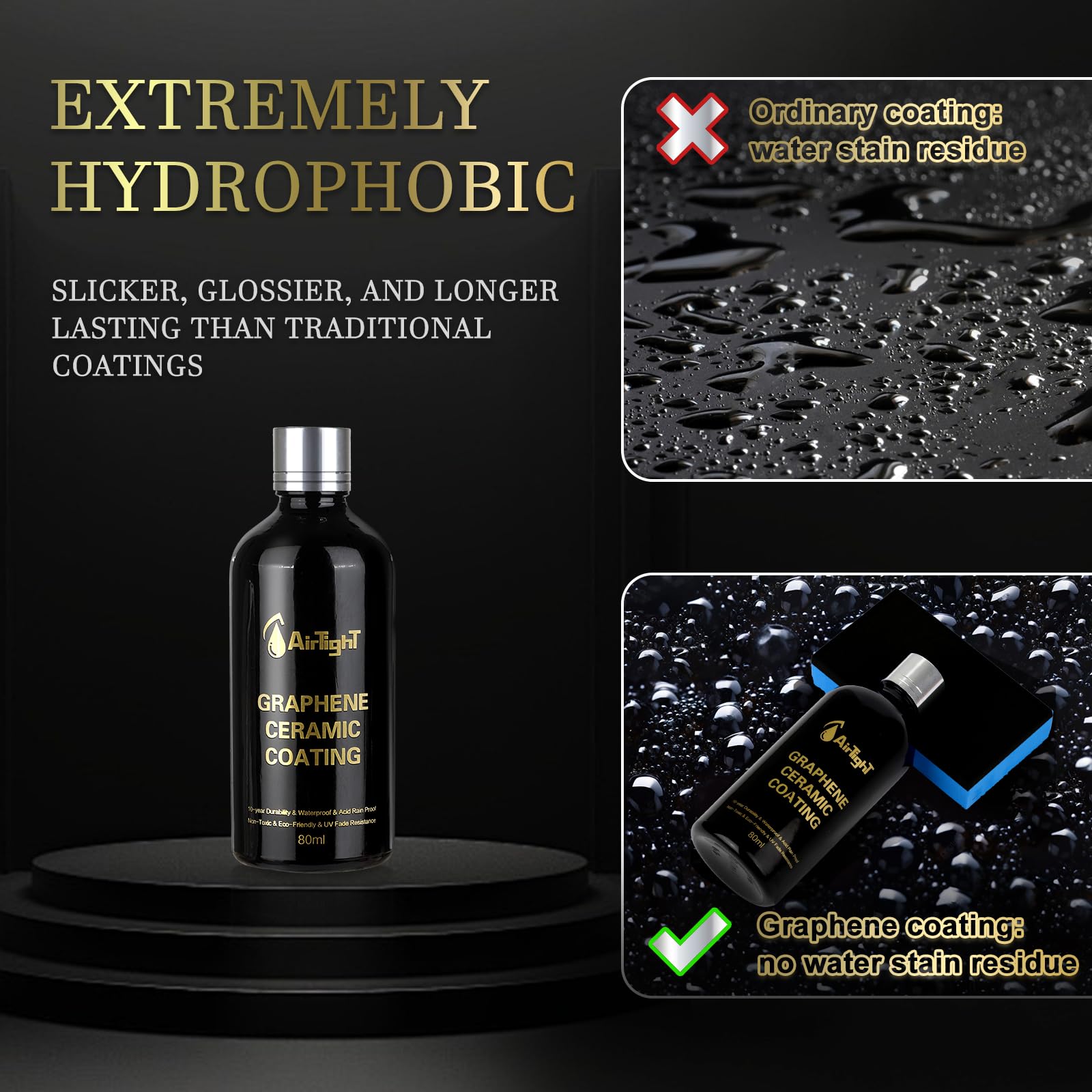 AirTighT coating kit contents laid out for easy at-home application