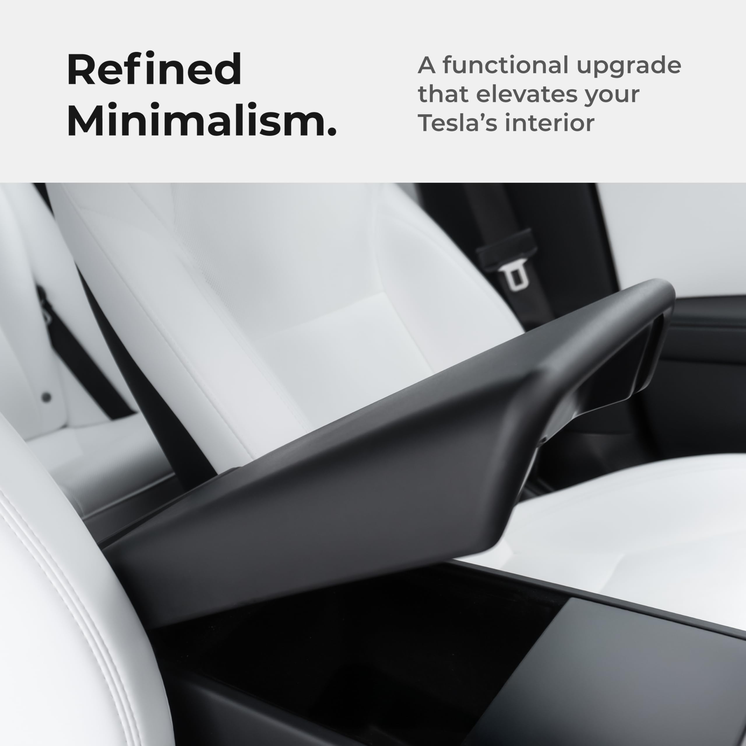 Airvolt non-slip center console armrest cover maintains secure placement.