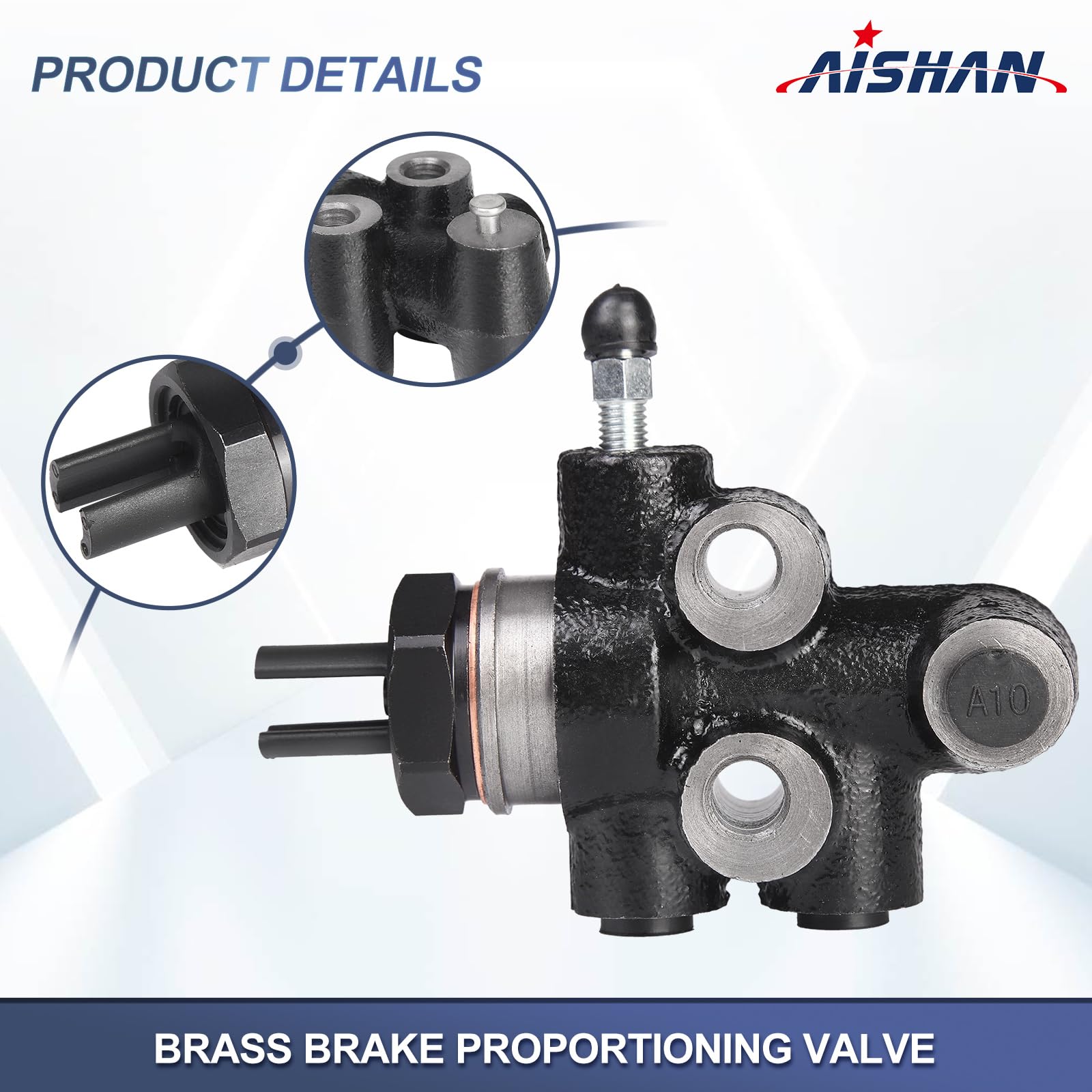 AISHAN proportioning valve rear brake line installation demonstrates adjustable pressure control