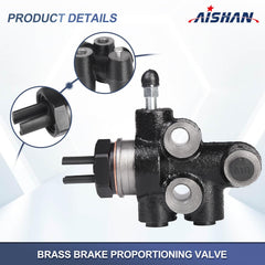 AISHAN proportioning valve rear brake line installation demonstrates adjustable pressure control