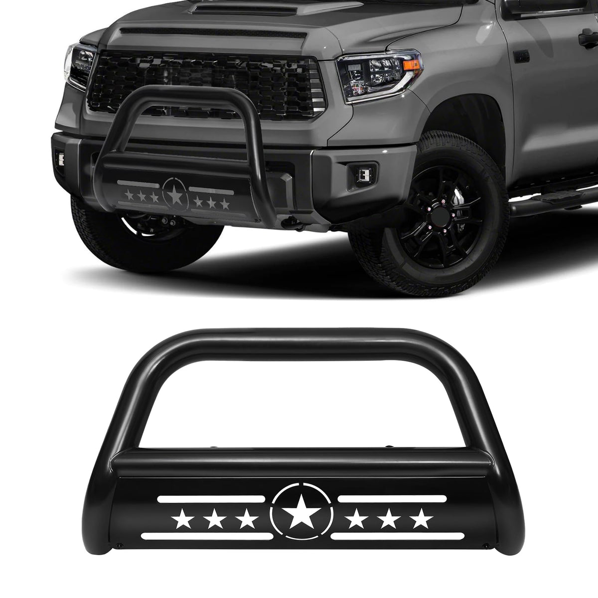 AISHAN Bull Bar 3-inch front grille guard adds rugged protection and bold on-road presence.