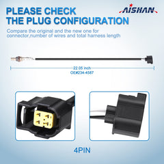 AISHAN oxygen sensor with pre-coated threads simplifies installation