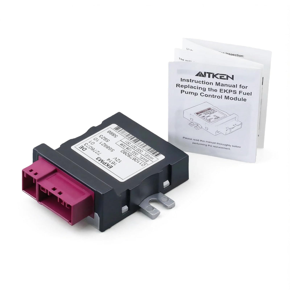AITKEN EKPM3 BMW fuel pump module front view showing compact fit