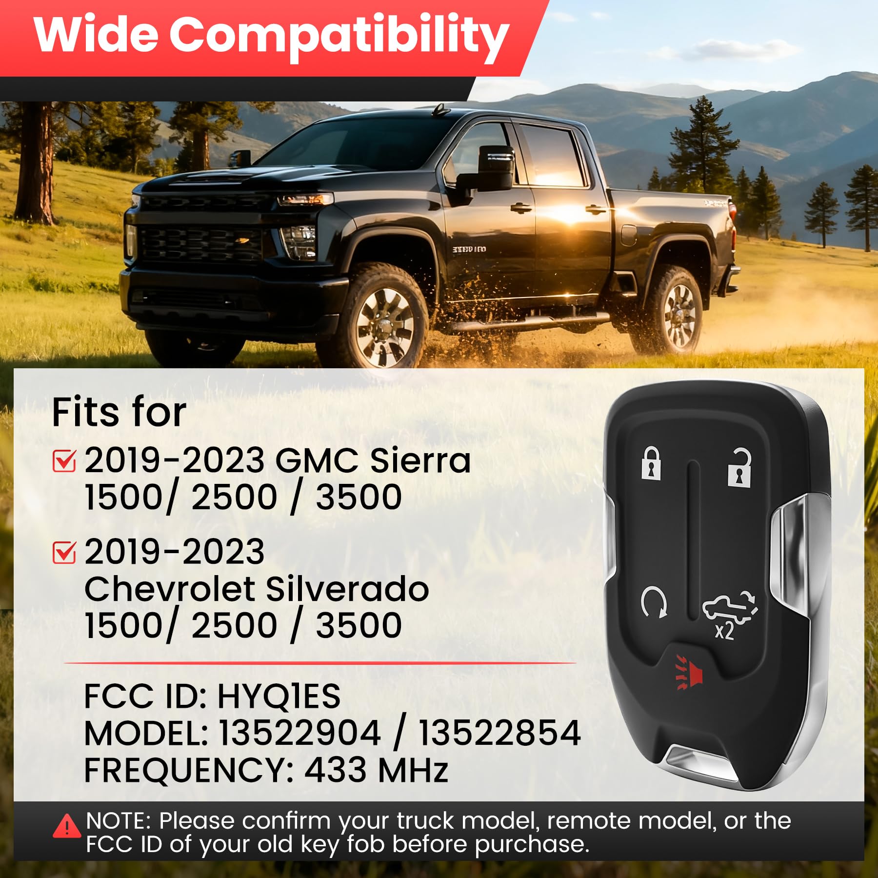 Aituzero fob Sierra — button panel showing precise controls for easy use.