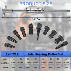 AIUWIZO slide hammer bearing puller in action for controlled removal.