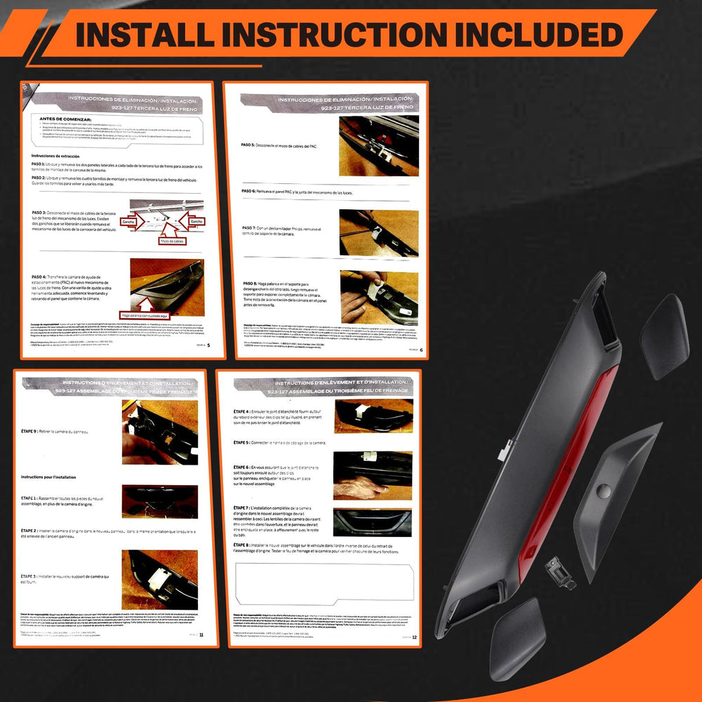 AIWGIW 923-127 weather-resistant brake light with red lens.