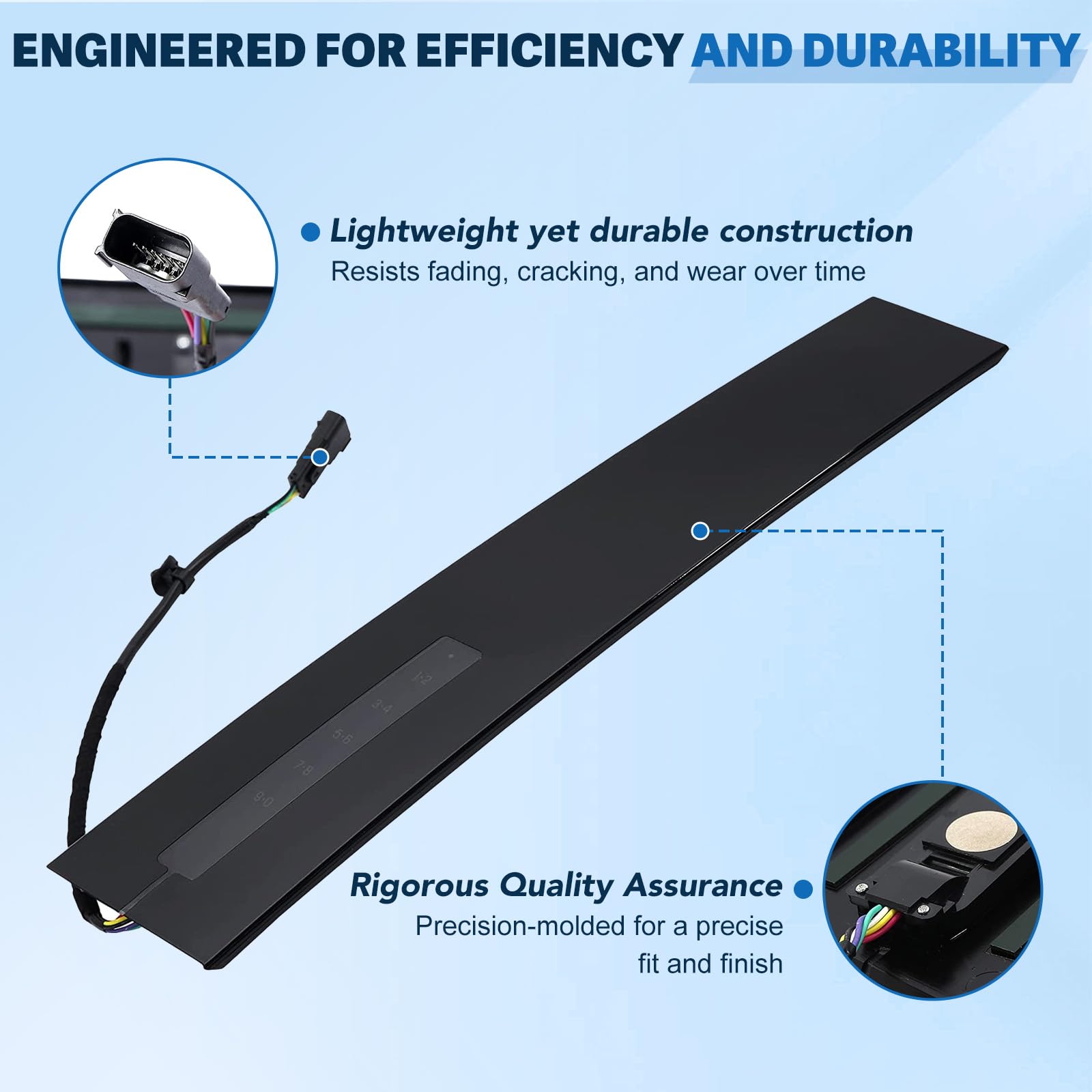 AIWGIW Easy-install B-Pillar trim supports quick, tool-friendly upgrade.