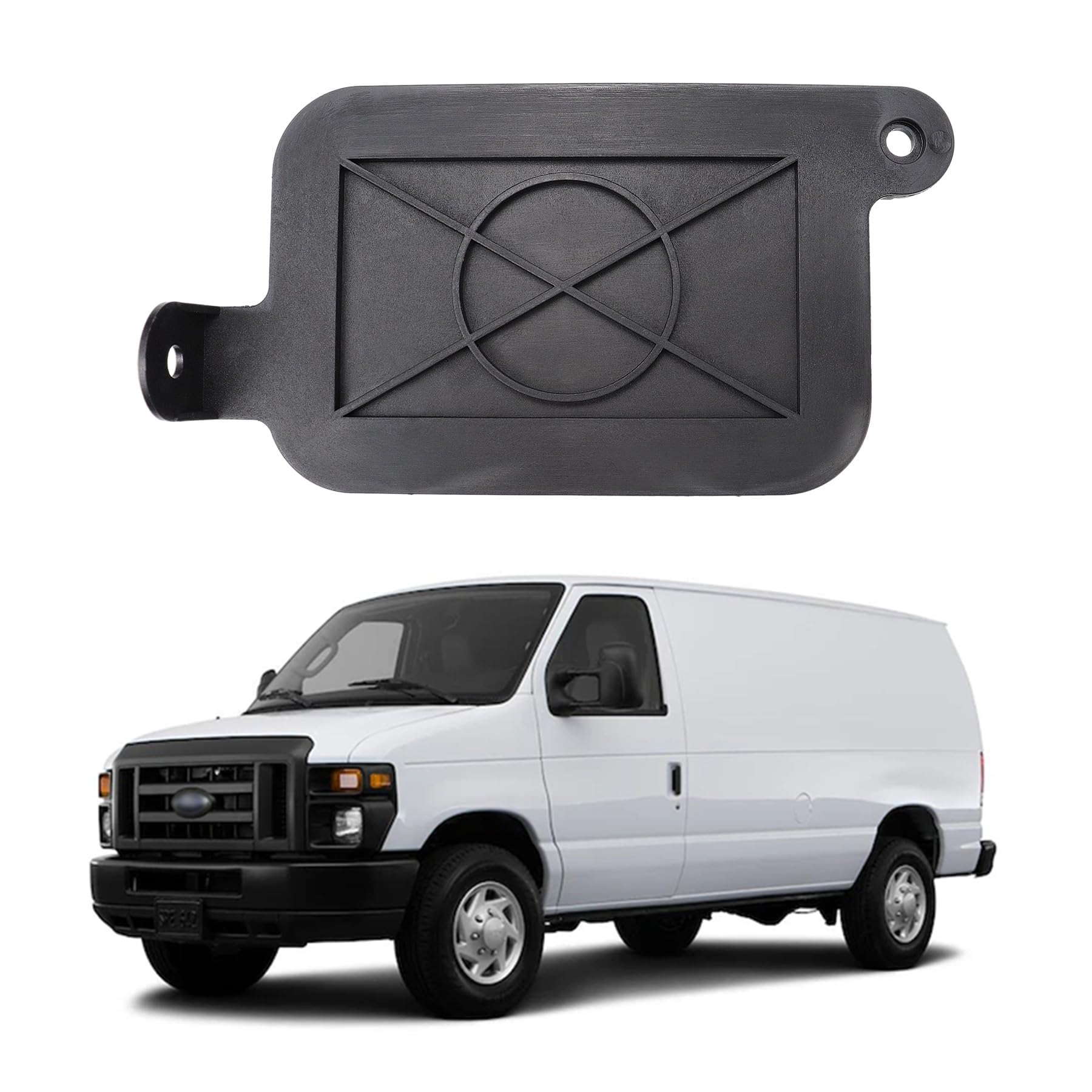 AIWGIW vacuum reservoir OE number close-up confirms Ford compatibility with E-Series.