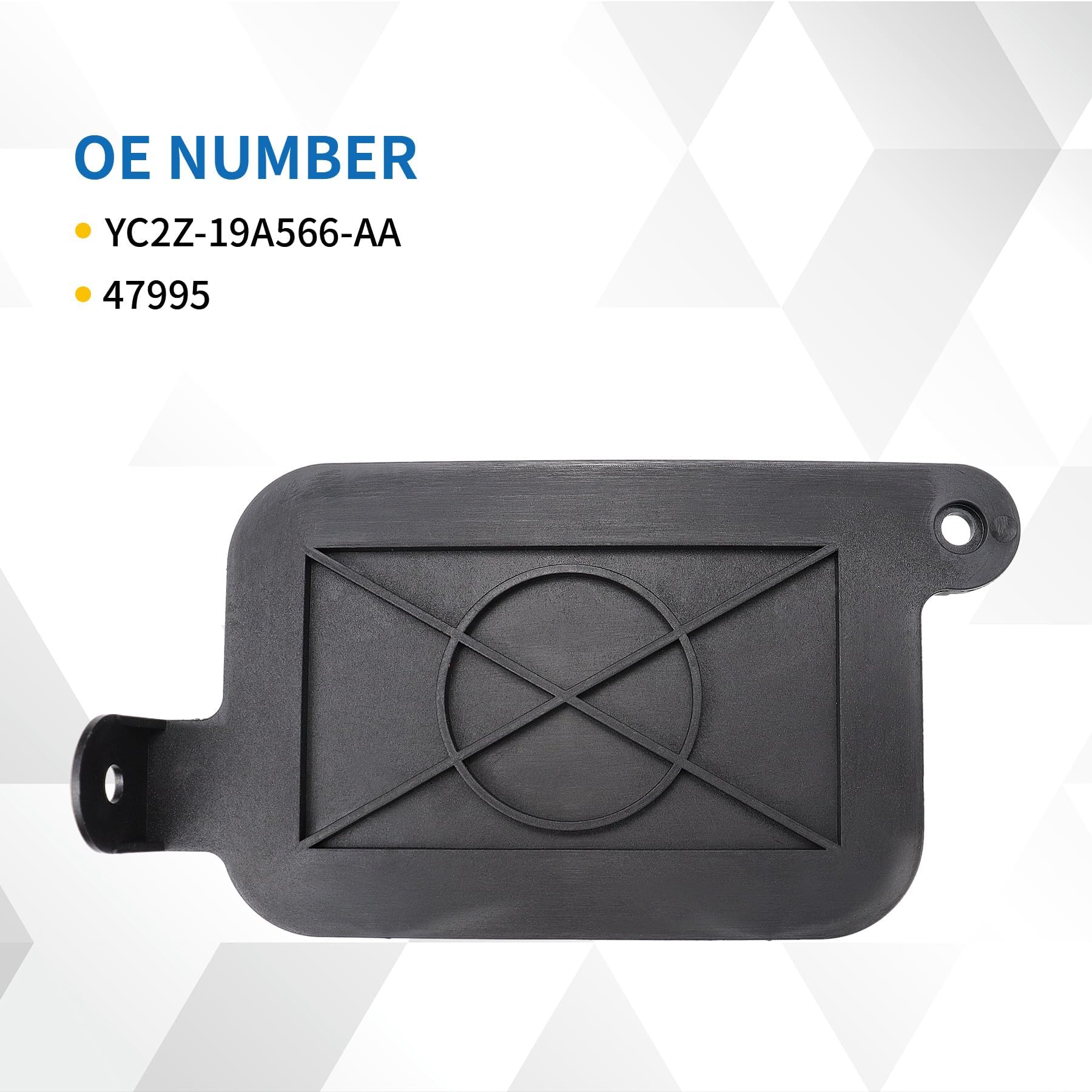 AIWGIW vacuum reservoir side view highlights compact design for easy installation.