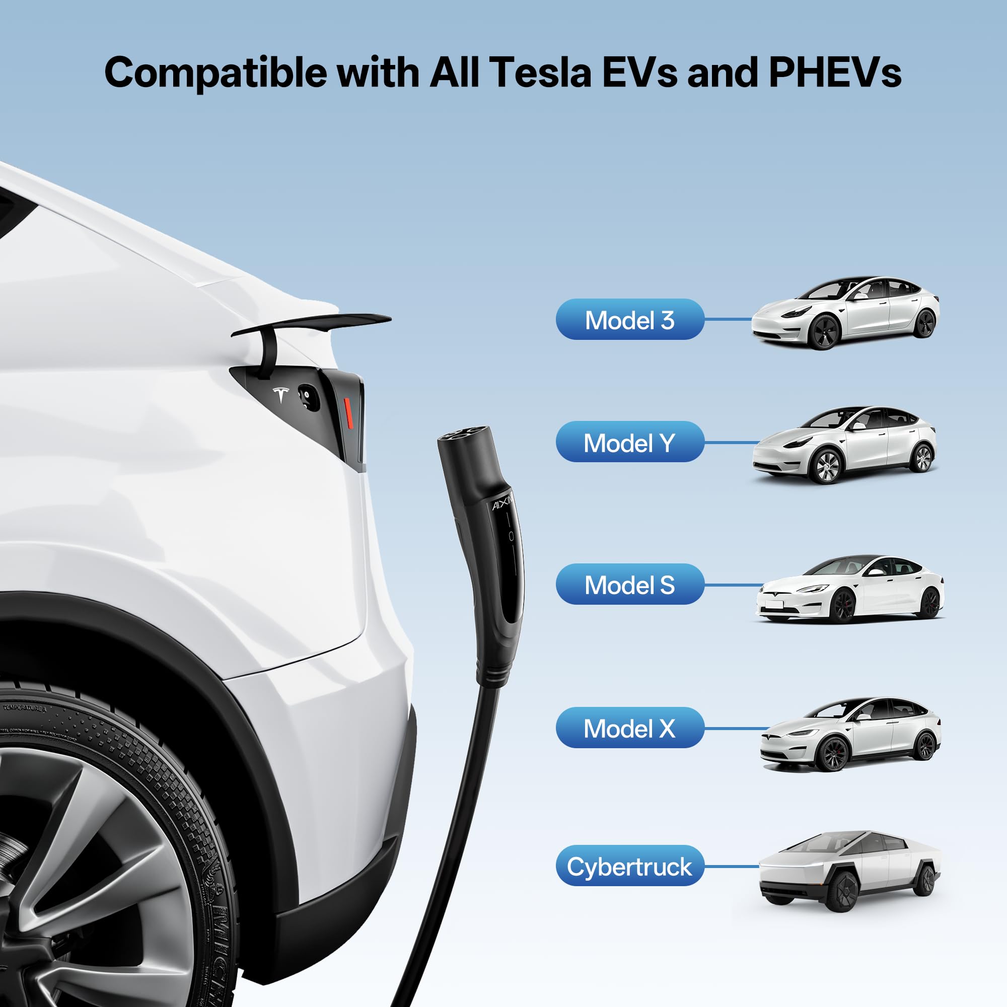 AIXINE NEMA 6-20 plug supports fast 240V charging