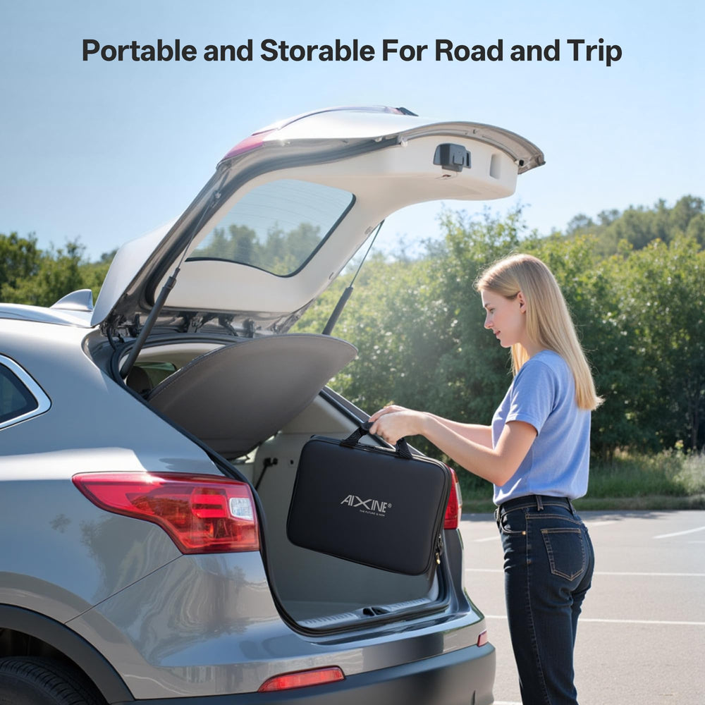AIXINE portable charger case demonstrating rugged waterproof design
