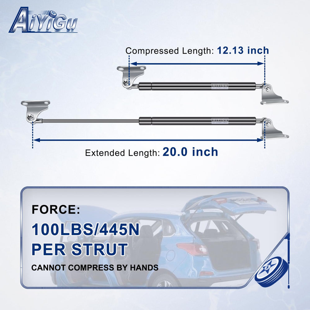 AiYiGu gas strut screws enable quick, tool-free installation.