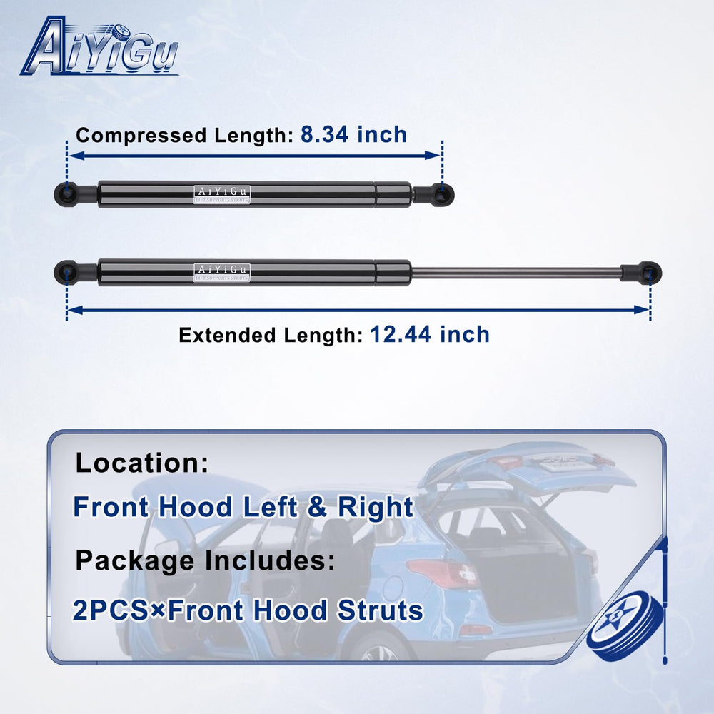 AiYiGu 4115 front hood strut right side provides stable hood support