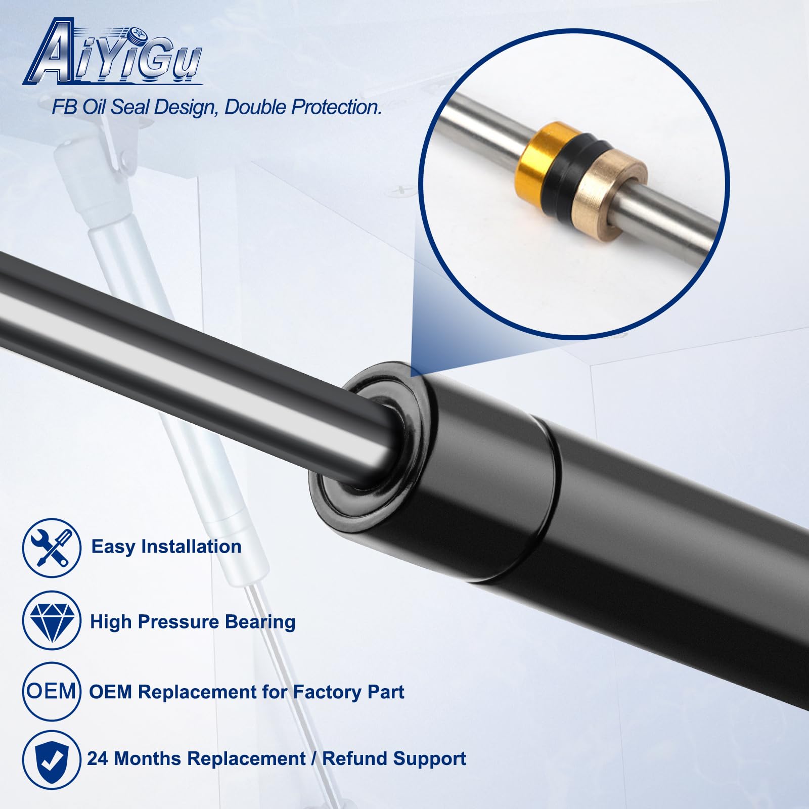 AiYiGu 4115 compressed hood strut ready to fit