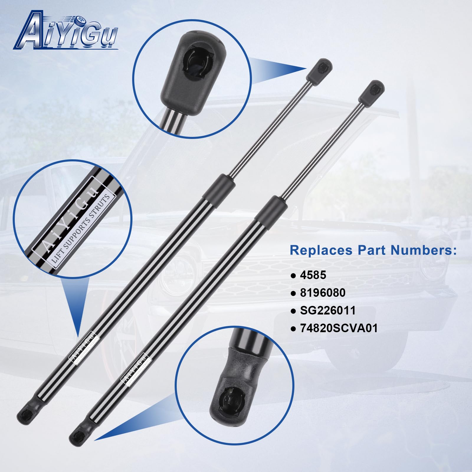 AiYiGu 4585 left hatch strut provides balanced hatch lift