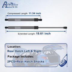 AiYiGu 4686 rear hatch shock right side supports steady opening for Dodge Aspen and Mercury Capri