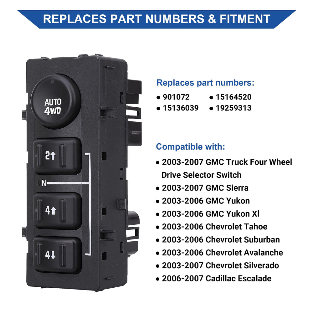 AiYiGu 4x4 transfer case switch installation close-up for plug-and-play replacement