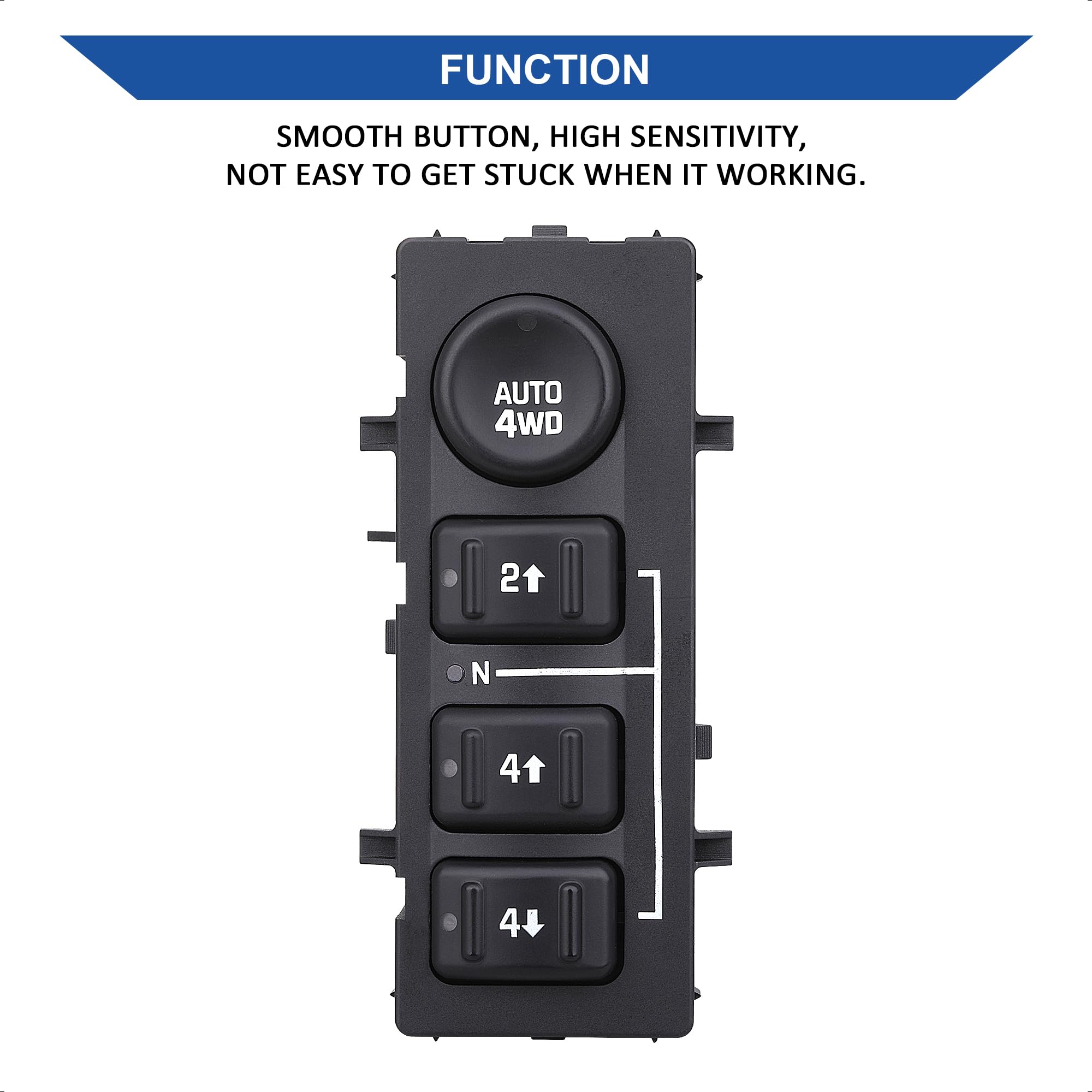 AiYiGu 4x4 switch backlit orange for clear night visibility