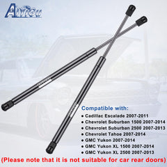 AiYiGu 6157 rear window gas spring close-up showing sturdy cylinder