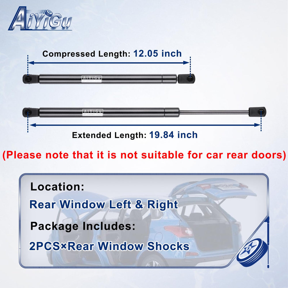 AiYiGu 6157 right rear window shock ready for quick install