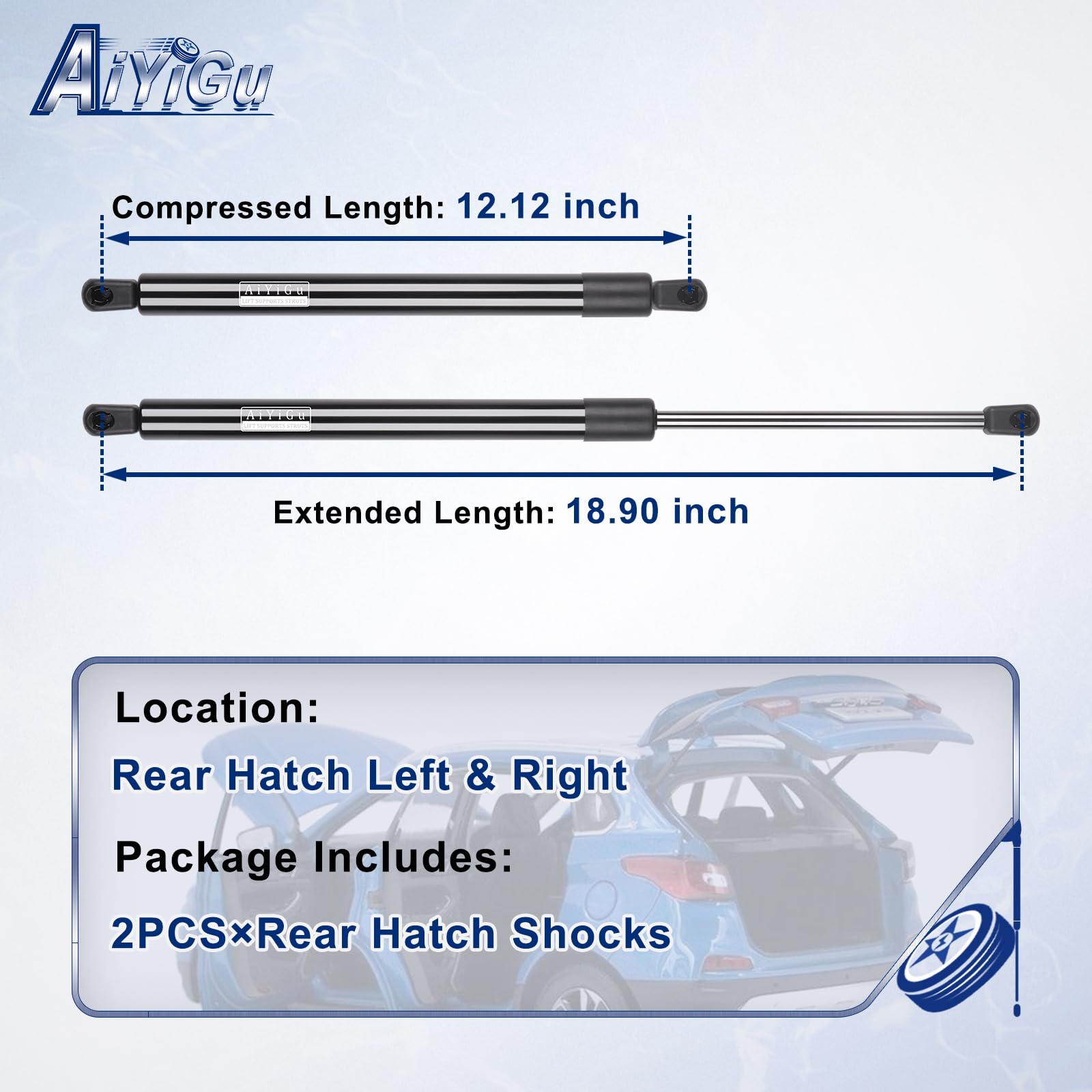 AiYiGu 6261 rear hatch shock right for Kia Sorento delivers stable gate opening