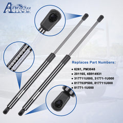 AiYiGu 6261 rear hatch shock closeup shows durable gas spring construction