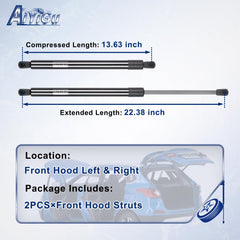 AiYiGu 6339 right front hood strut for Acura MDX delivers controlled lift for MDX.