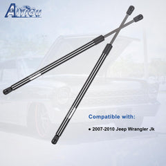 AiYiGu 6602 twin shocks pack ready for installation on Wrangler JK's rear window.