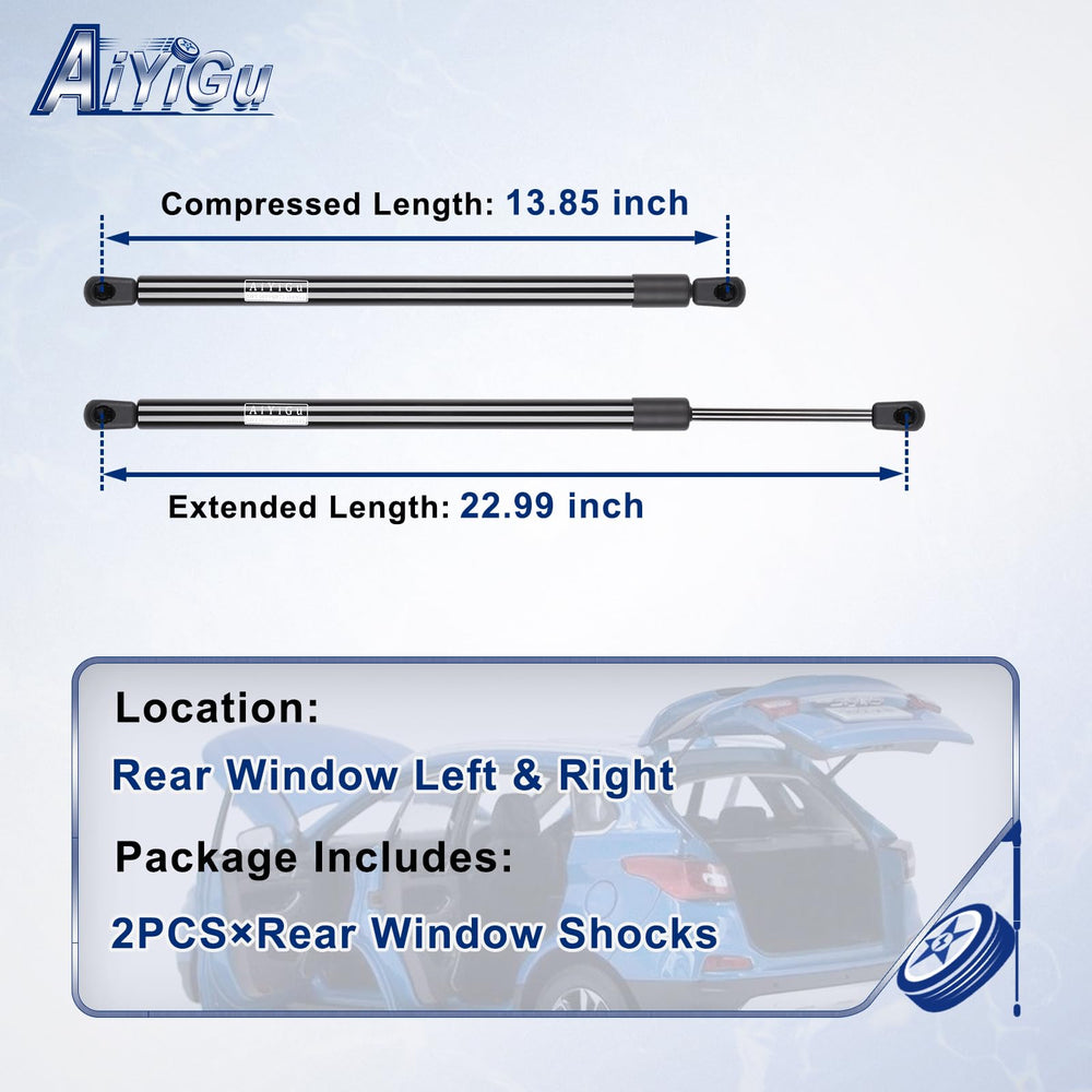 AiYiGu 6602 rear window shock right offers balanced support for Wrangler JK.