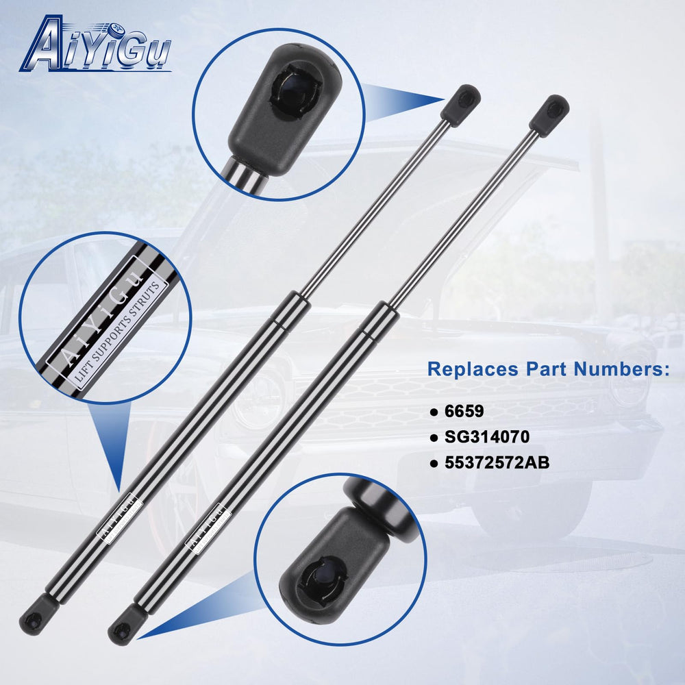 AiYiGu 6659 hood lift arm extended, full extension for easy access.