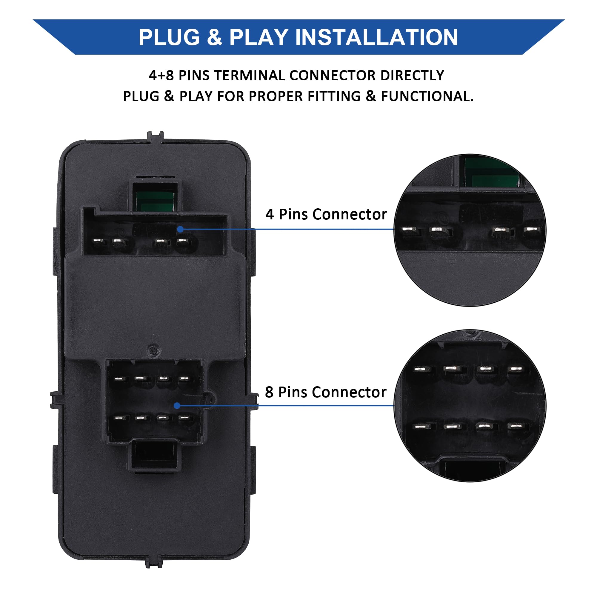 AiYiGu Buick Rendezvous front-left window switch installed for seamless control.