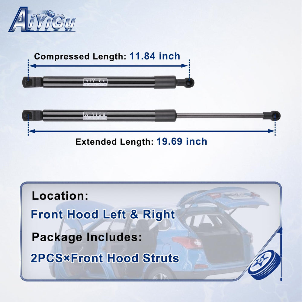 AiYiGu front hood strut right delivers smooth, balanced lifting during service.
