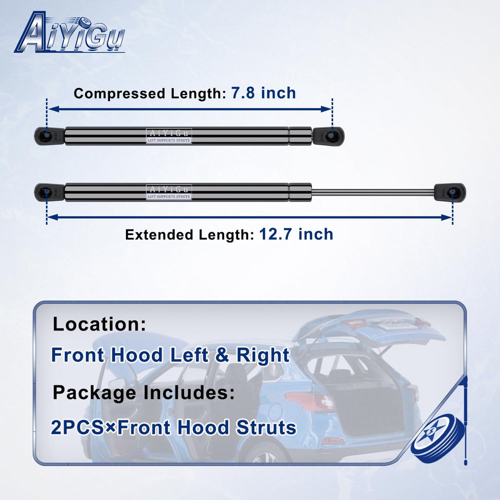 AiYiGu front hood strut right installed for Armada