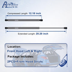 AiYiGu front hood struts right side for RX, smooth opening.