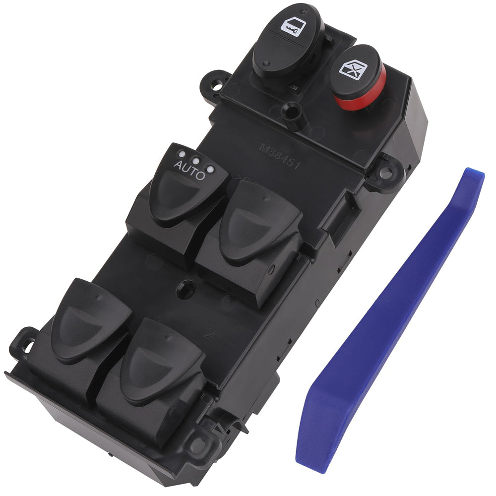 AiYiGu front-left window switch for Civic with white backlight for easy night use.