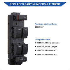 AiYiGu H3T left-side window switch image, durable OEM-replacement option.