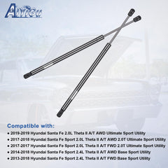 AiYiGu front hood strut compressed length 9.87 inches for a snug fit.
