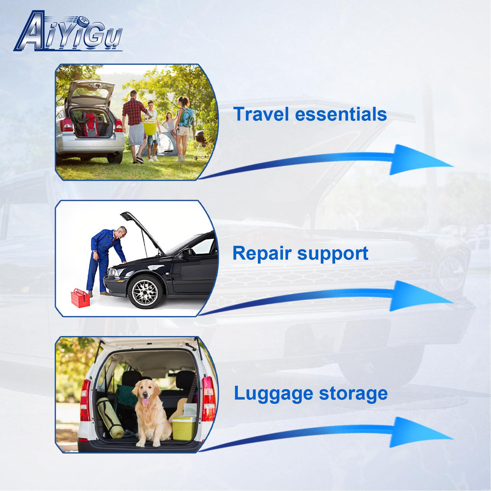 AiYiGu hood strut extended length of 22.3 inches for full hood lift.