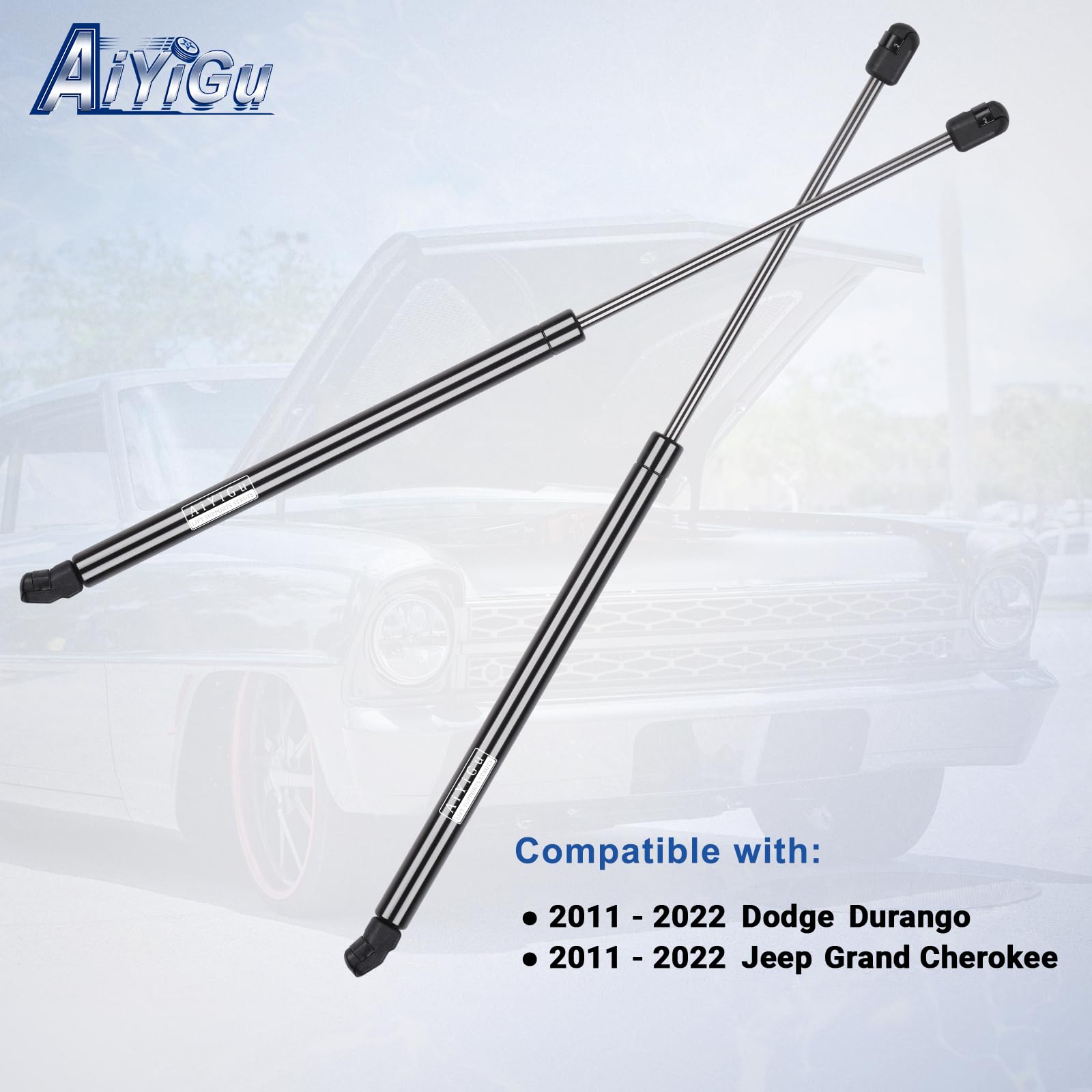 AiYiGu front-right hood strut for Dodge Durango improves lift reliability.