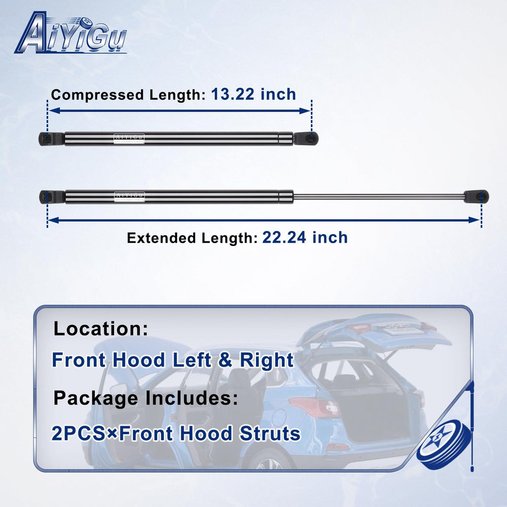 AiYiGu front-left hood strut for Jeep Grand Cherokee.