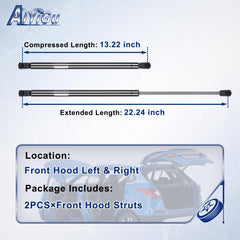 AiYiGu front-left hood strut for Jeep Grand Cherokee.