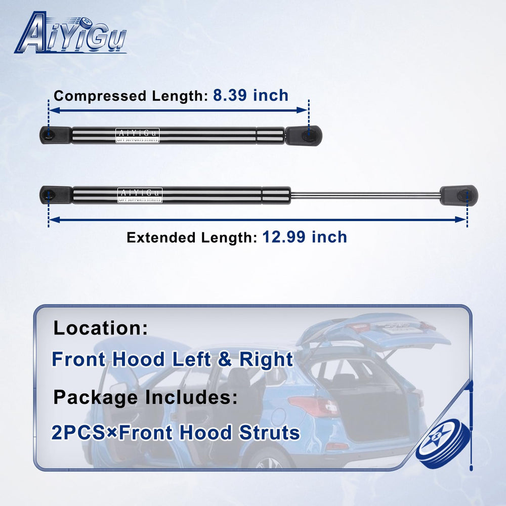 AiYiGu extended-length struts offer 12-99 inches of travel for reliable openings