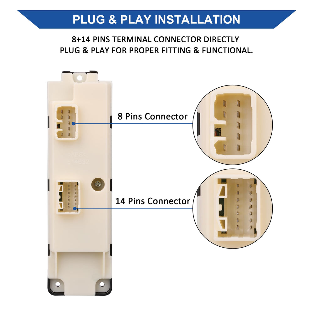 AiYiGu Hummer H3 front-left switch, reliable control panel replacement.