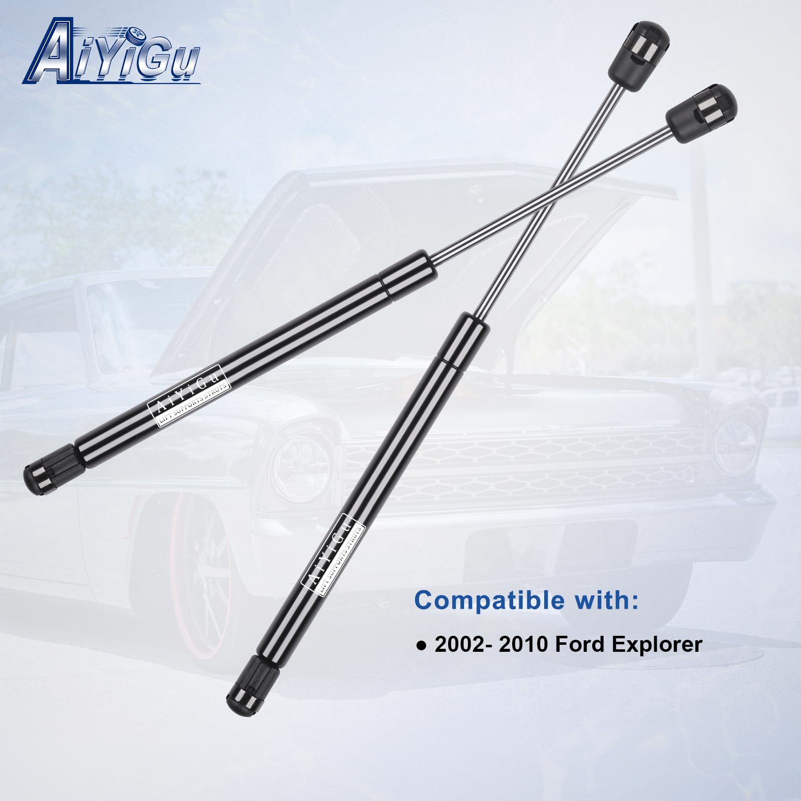 AiYiGu left and right hood struts included for installation
