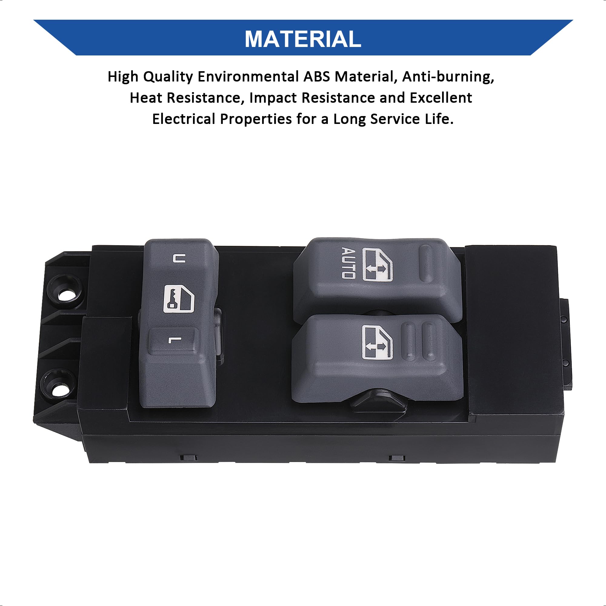 AiYiGu window switch backed by a lifetime warranty for peace of mind.