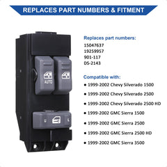 AiYiGu plug-and-play window switch with 8+8 pin connector for quick installation.